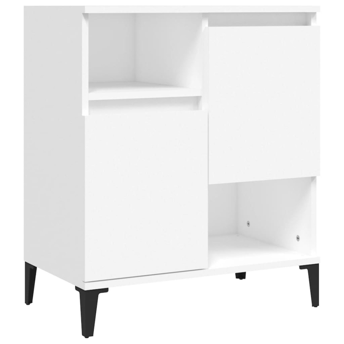 vidaXL Ντουλάπια 3 τεμ. Λευκό 60x35x70 εκ. Επεξεργασμένο Ξύλο