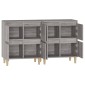 vidaXL Ντουλάπι 2 τεμ. Γκρι Sonoma 60x35x70 εκ. από Επεξεργασμένο Ξύλο