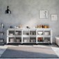 vidaXL Ντουλάπια 3 τεμ. Λευκό 60x35x70 εκ. Επεξεργασμένο Ξύλο