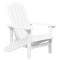 vidaXL Καρέκλα Κήπου Adirondack Λευκή από HDPE