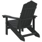 vidaXL Καρέκλα Κήπου Adirondack Ανθρακί από HDPE