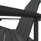 vidaXL Καρέκλα Κήπου Adirondack Ανθρακί από HDPE