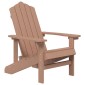 vidaXL Καρέκλα Κήπου Adirondack Καφέ από HDPE