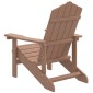 vidaXL Καρέκλα Κήπου Adirondack Καφέ από HDPE
