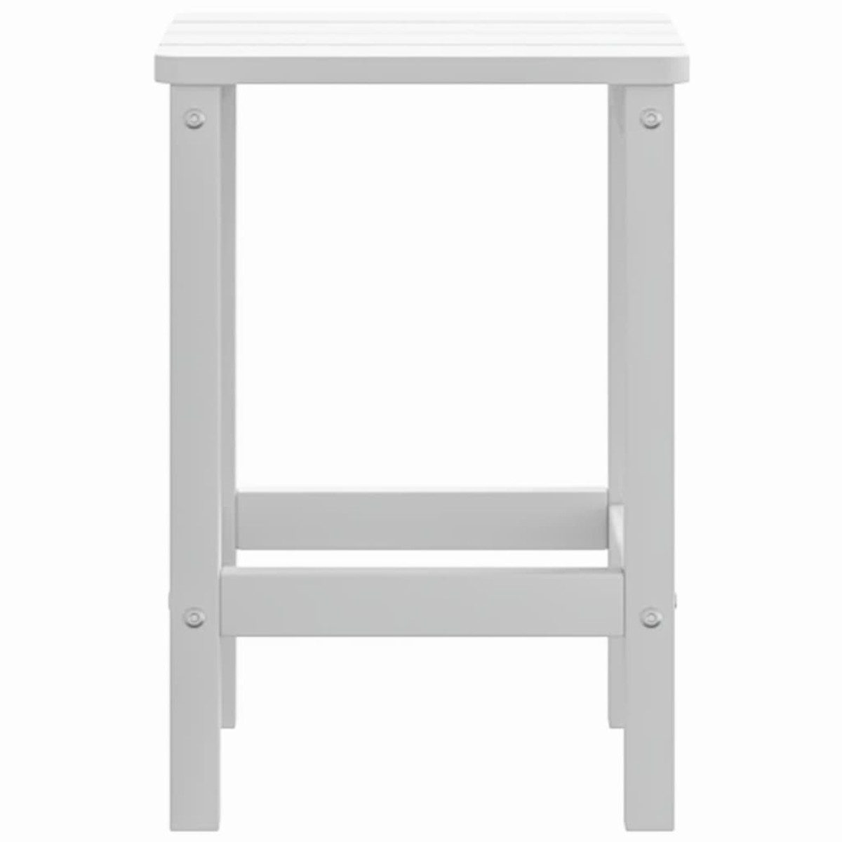 vidaXL Τραπέζι Κήπου Adirondack Λευκό 38 x 38 x 46 εκ. από HDPE
