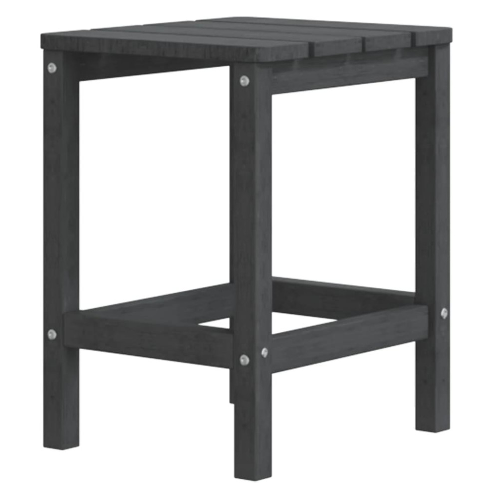 vidaXL Τραπέζι Κήπου Adirondack Ανθρακί 38 x 38 x 46 εκ. από HDPE