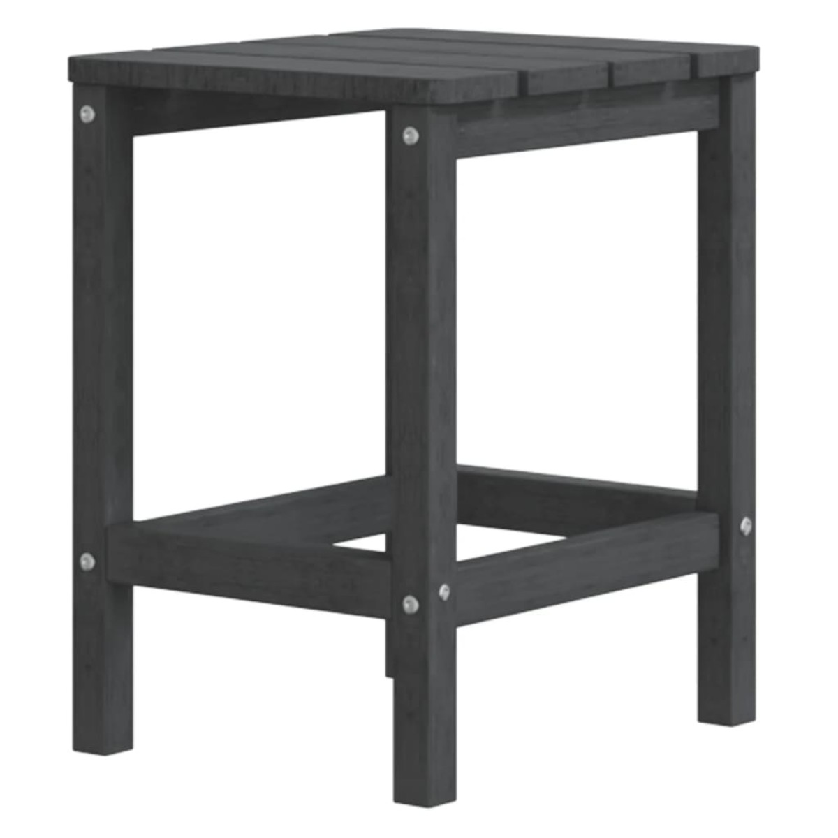 vidaXL Τραπέζι Κήπου Adirondack Ανθρακί 38 x 38 x 46 εκ. από HDPE