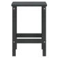 vidaXL Τραπέζι Κήπου Adirondack Ανθρακί 38 x 38 x 46 εκ. από HDPE