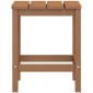 vidaXL Τραπέζι Κήπου Adirondack Καφέ 38 x 38 x 46 εκ. από HDPE