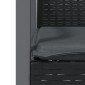 vidaXL Καρέκλες Κήπου 4 τεμ. Μαύρο 56,5x57x83 εκ Συνθ. Ρατάν&Μαξιλάρια