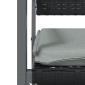 vidaXL Καρέκλες Κήπου 4 τεμ. Μαύρο 54x62,5x89 εκ Συνθ. Ρατάν&Μαξιλάρια