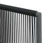 vidaXL Καρέκλες Κήπου 4 τεμ. Μαύρο 54x60,5x83,5 εκ Συνθ. Ρατάν&Μαξιλ.