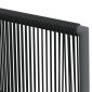 vidaXL Καρέκλες Κήπου 6 τεμ. Μαύρο 54x60,5x83,5 εκ Συνθ. Ρατάν&Μαξιλ.