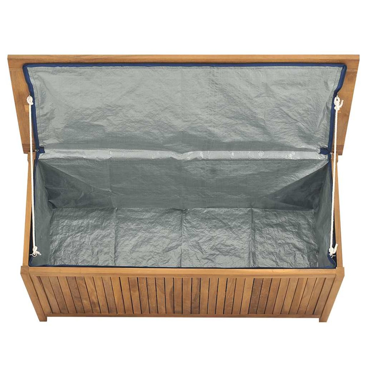 vidaXL Μπαούλο Κήπου 114 x 50 x 58 εκ. από Μασίφ Ξύλο Teak
