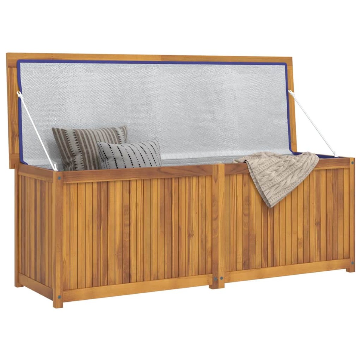 vidaXL Μπαούλο Κήπου 150 x 50 x 55 εκ. από Μασίφ Ξύλο Teak