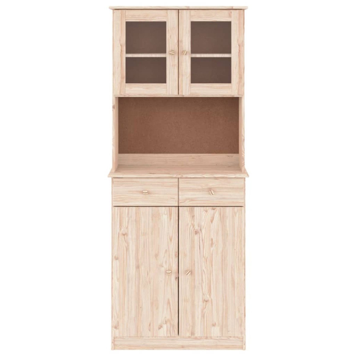 vidaXL Ντουλάπι ALTA 77 x 35 x 188 εκ. από Μασίφ Ξύλο Πεύκου