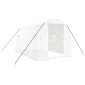 vidaXL Θερμοκήπιο με Ατσάλινο Πλαίσιο Λευκό 8 μ² 4 x 2 x 2 μ.
