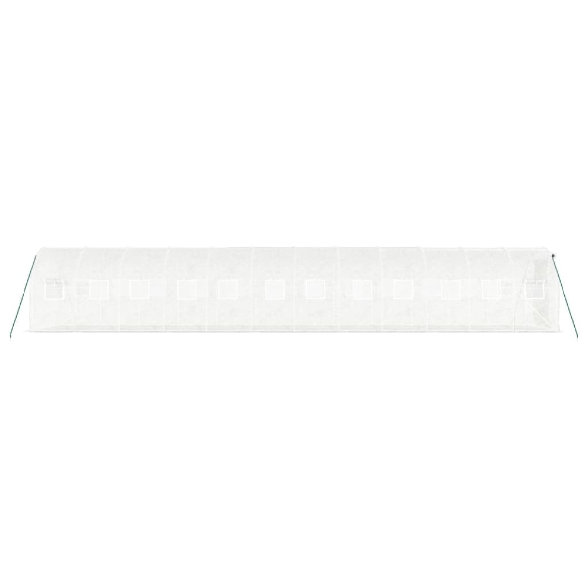 vidaXL Θερμοκήπιο με Ατσάλινο Πλαίσιο Λευκό 24 μ² 12 x 2 x 2 μ.