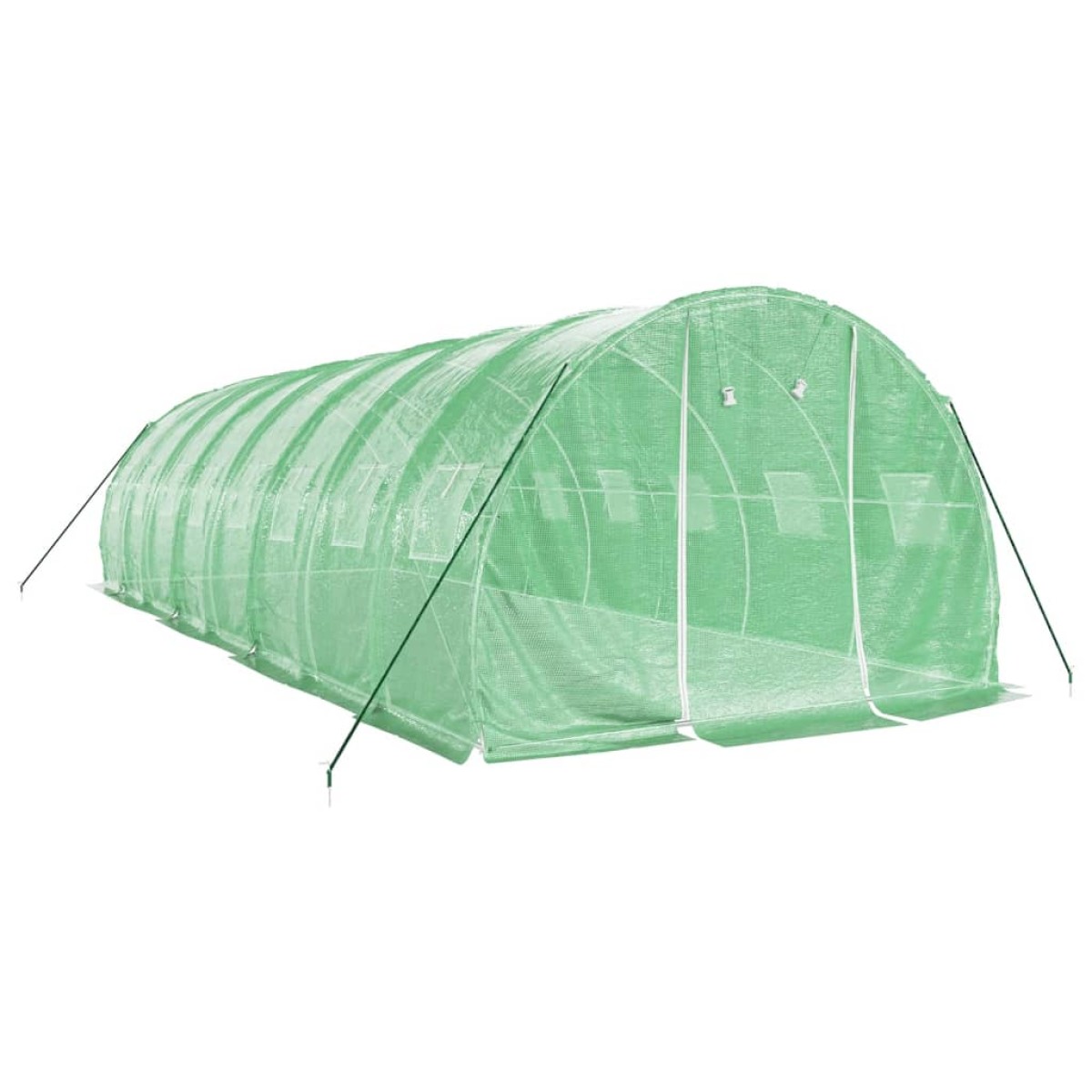vidaXL Θερμοκήπιο Πράσινο 24 μ² 8 x 3 x 2 μ. με Ατσάλινο Πλαίσιο