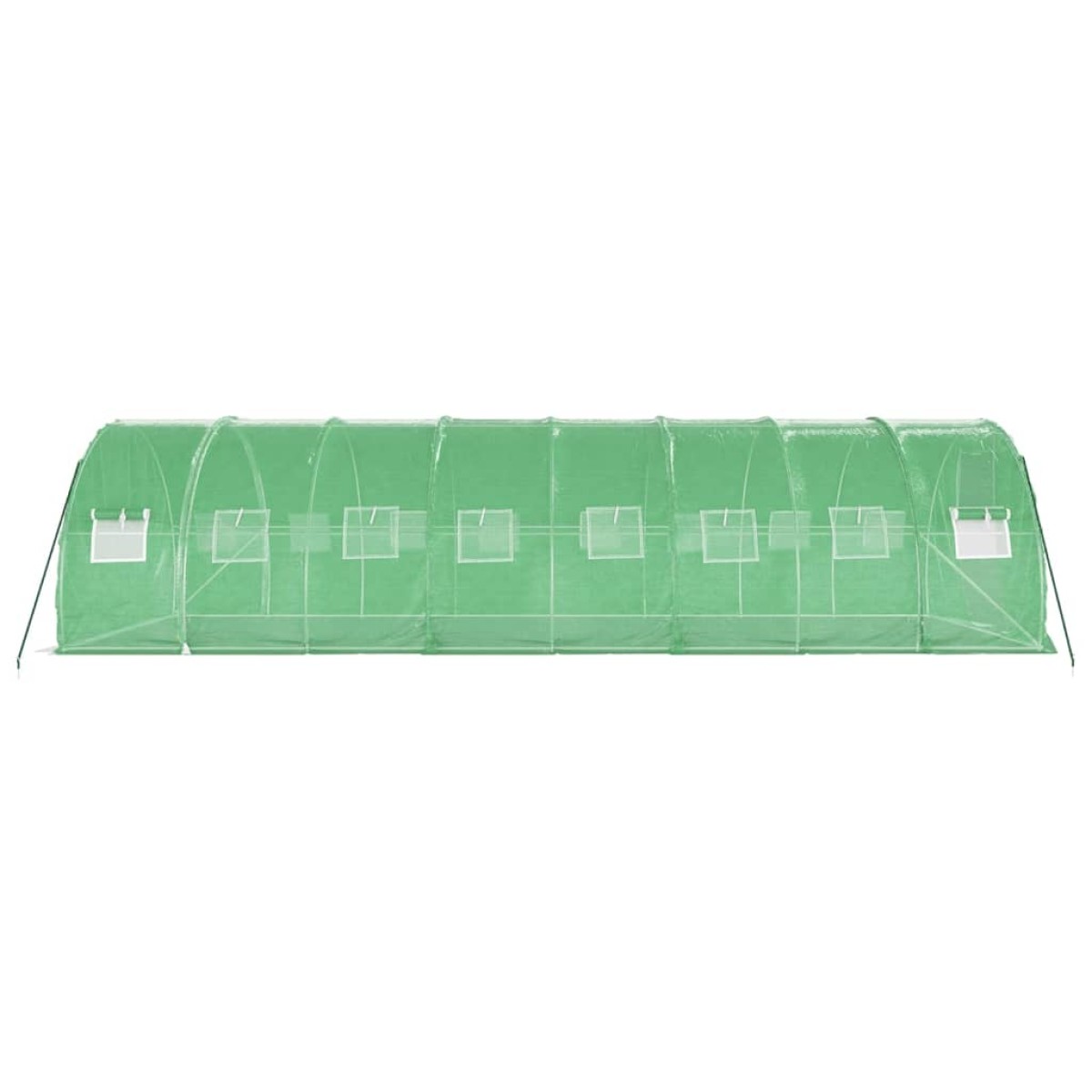 vidaXL Θερμοκήπιο Πράσινο 24 μ² 8 x 3 x 2 μ. με Ατσάλινο Πλαίσιο