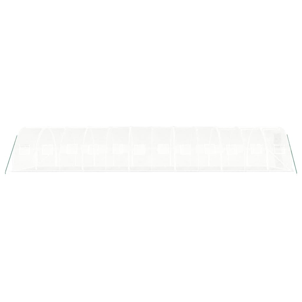 vidaXL Θερμοκήπιο Λευκό 36 μ² 12 x 3 x 2 μ. με Ατσάλινο Πλαίσιο