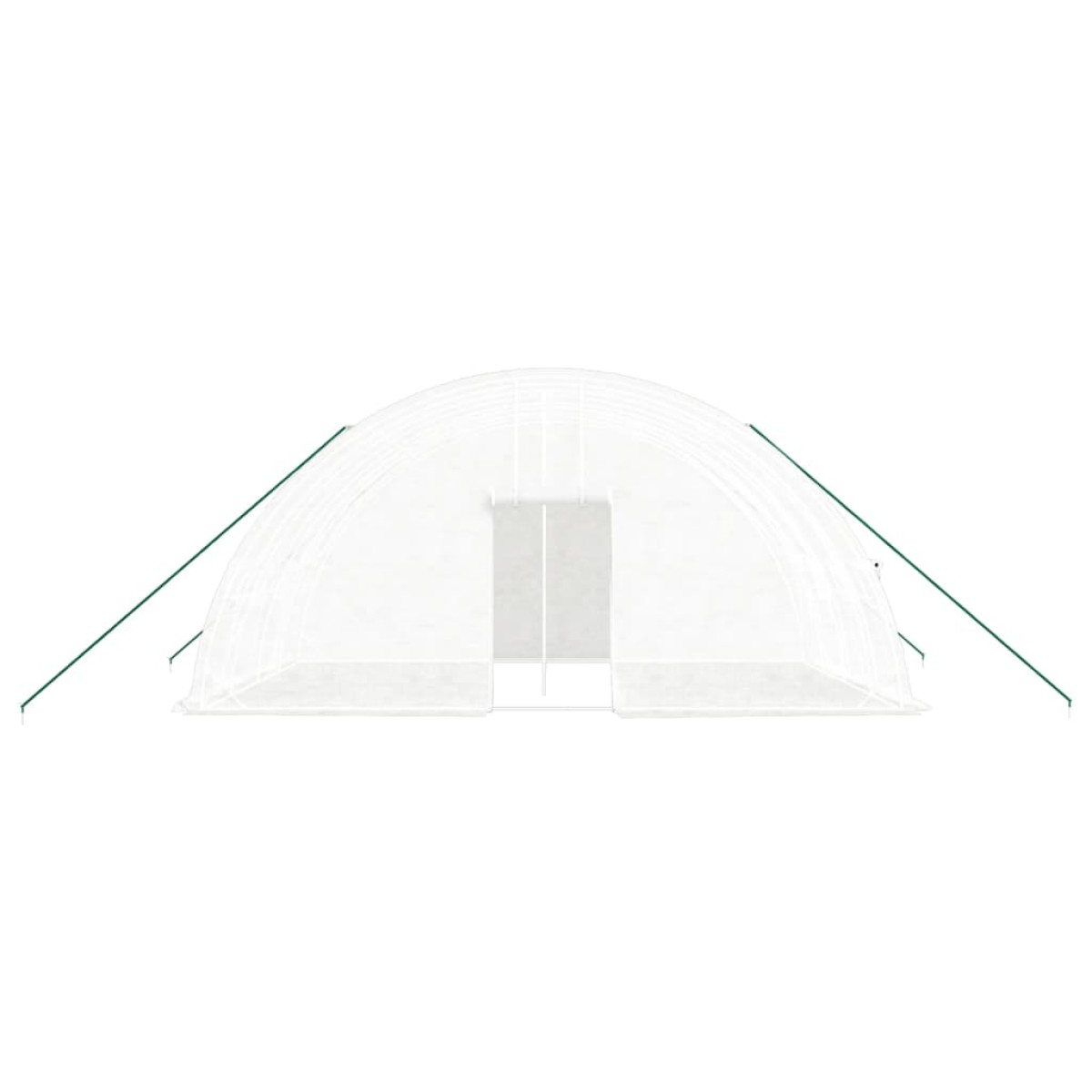 vidaXL Θερμοκήπιο με Ατσάλινο Πλαίσιο Λευκό 24 μ² 6 x 4 x 2,85 μ.