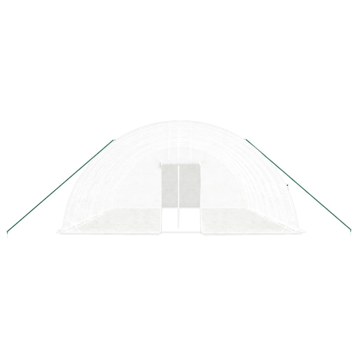 vidaXL Θερμοκήπιο με Ατσάλινο Πλαίσιο Λευκό 48 μ² 8 x 6 x 2,85 μ.