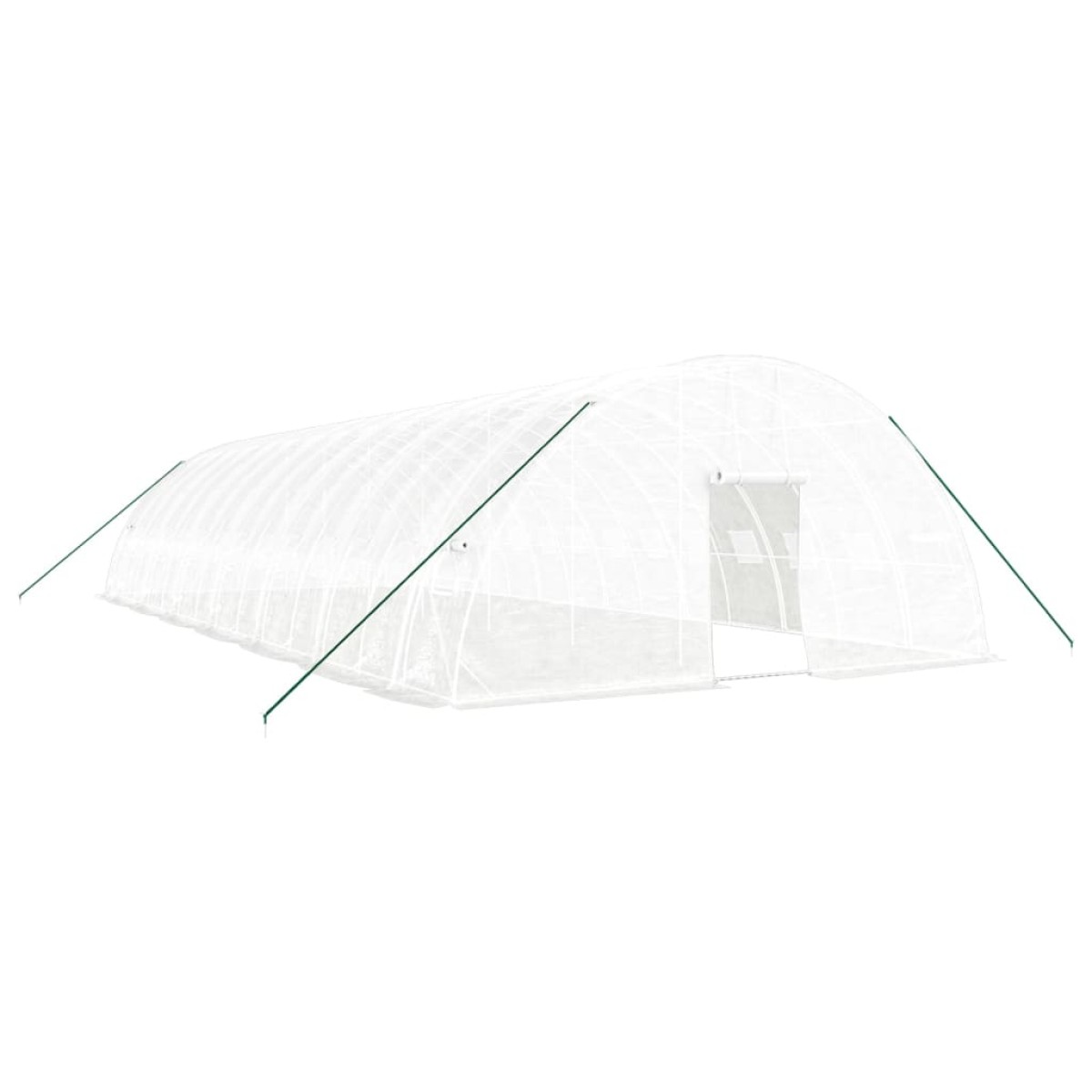 vidaXL Θερμοκήπιο με Ατσάλινο Πλαίσιο Λευκό 84 μ² 14 x 6 x 2,85 μ.