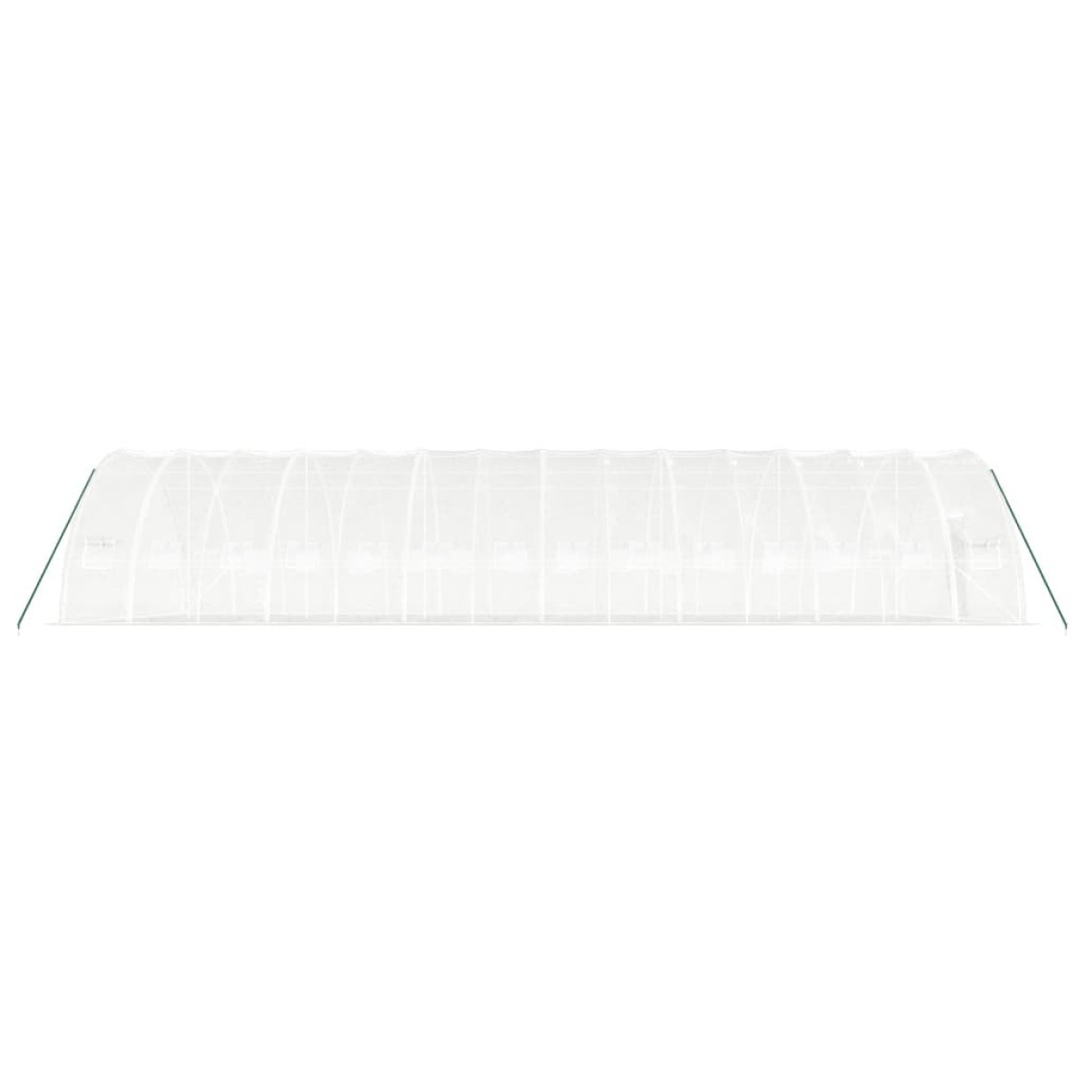 vidaXL Θερμοκήπιο με Ατσάλινο Πλαίσιο Λευκό 84 μ² 14 x 6 x 2,85 μ.