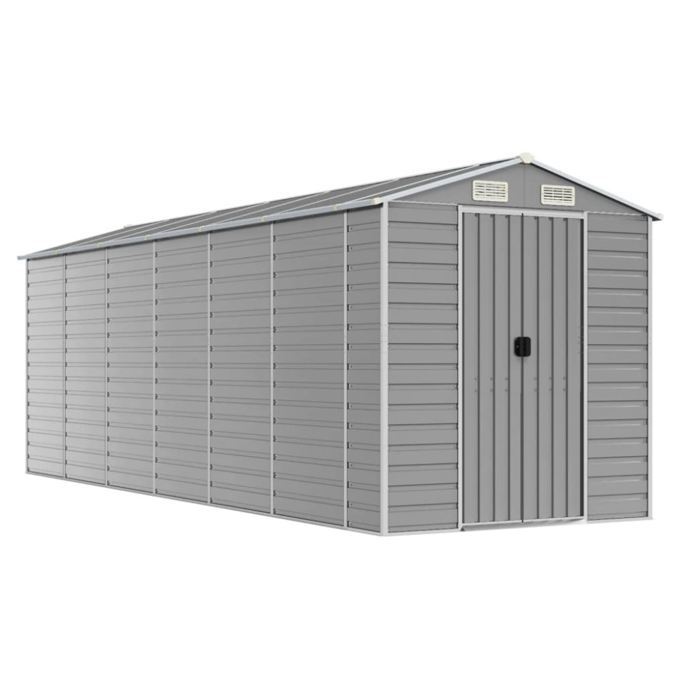 vidaXL Φωτιστικό Κήπου Γκρι 191 x 555 x 198 εκ. από Γαλβανισμένο Ατσάλι