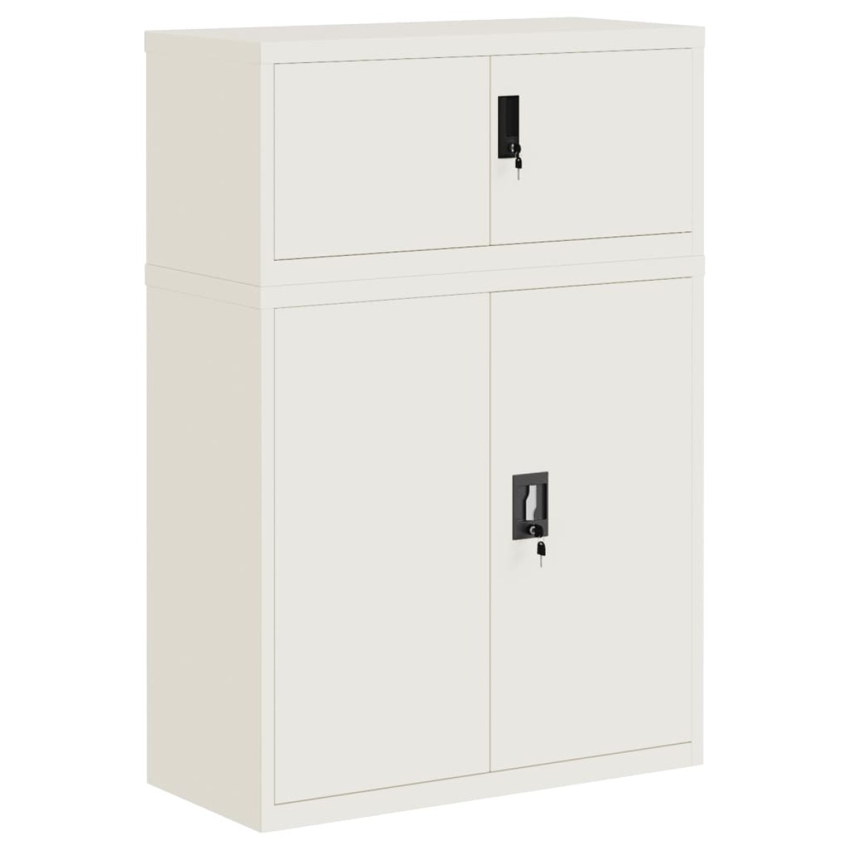 vidaXL Αρχειοθήκη Λευκή 90 x 40 x 130 εκ. από Ατσάλι