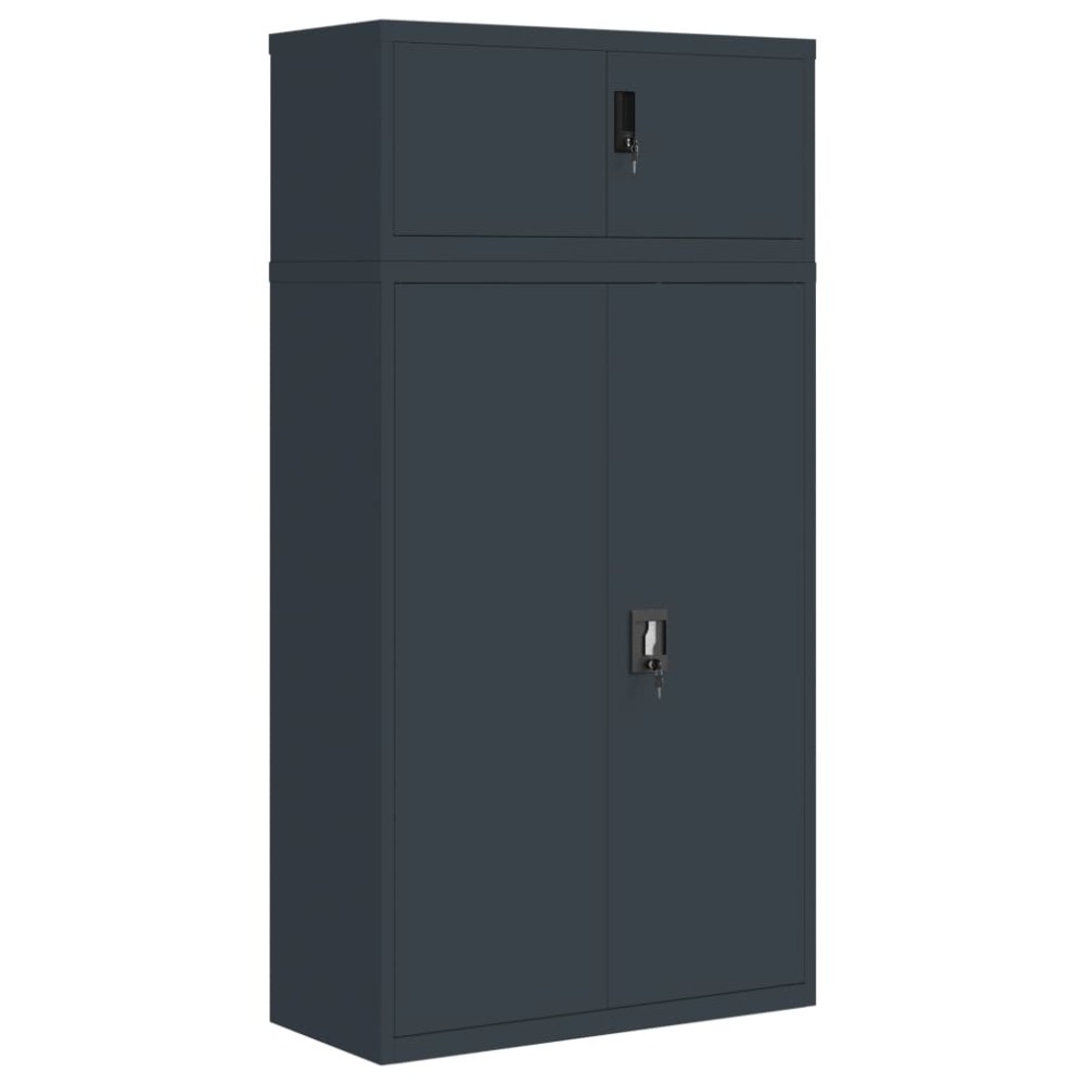 vidaXL Αρχειοθήκη Ανθρακί 90 x 40 x 180 εκ. Ατσάλινη