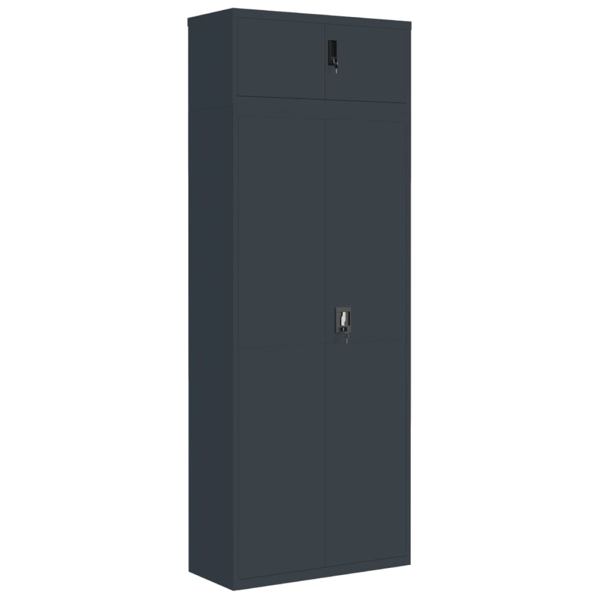 vidaXL Αρχειοθήκη Ανθρακί 90 x 40 x 240 εκ. Ατσάλινη