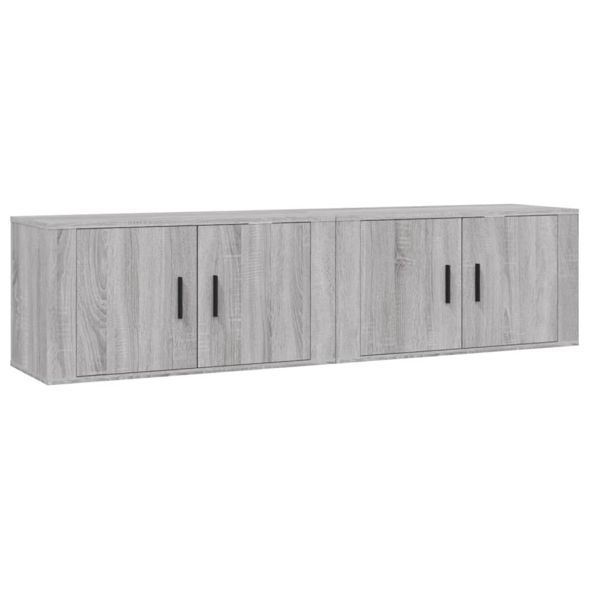 vidaXL Έπιπλα Τηλεόρασης Επιτοίχια 2 τεμ. Γκρι Sonoma 80x34,5x40 εκ.