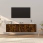 vidaXL Σετ Επίπλων Τηλεόρασης 3 Τεμαχίων Καπνιστή δρυς Επεξ. Ξύλο
