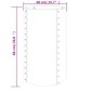 vidaXL Ζαρντινιέρα Καφέ 40x40x68 εκ. Ατσάλι με Ηλεκτρ. Βαφή Πούδρας