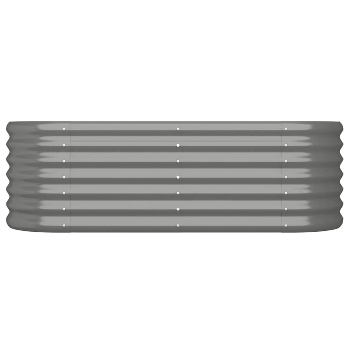 vidaXL Ζαρντινιέρα Γκρι 114x40x36 εκ. Ατσάλι με Ηλεκτρ. Βαφή Πούδρας