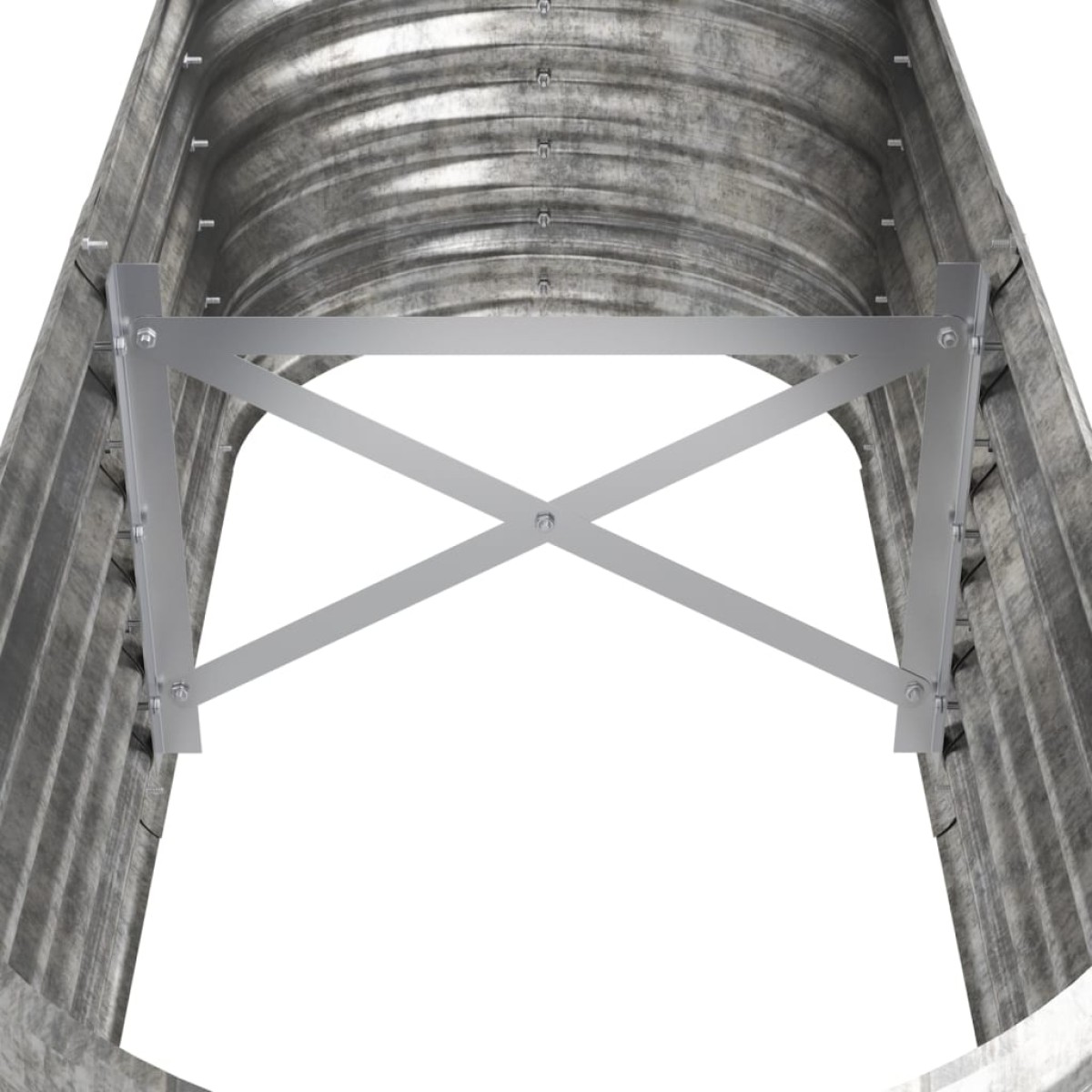 vidaXL Ζαρντινιέρα Ασημί 114x40x36 εκ. Ατσάλι με Ηλεκτρ. Βαφή Πούδρας