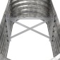 vidaXL Ζαρντινιέρα Ασημί 114x40x36 εκ. Ατσάλι με Ηλεκτρ. Βαφή Πούδρας