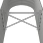 vidaXL Ζαρντινιέρα Γκρι 152x40x36 εκ. Ατσάλι με Ηλεκτρ. Βαφή Πούδρας