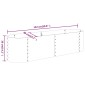 vidaXL Ζαρντινιέρα Ανθρακί 152x40x36 εκ Ατσάλι με Ηλεκτρ. Βαφή Πούδρας