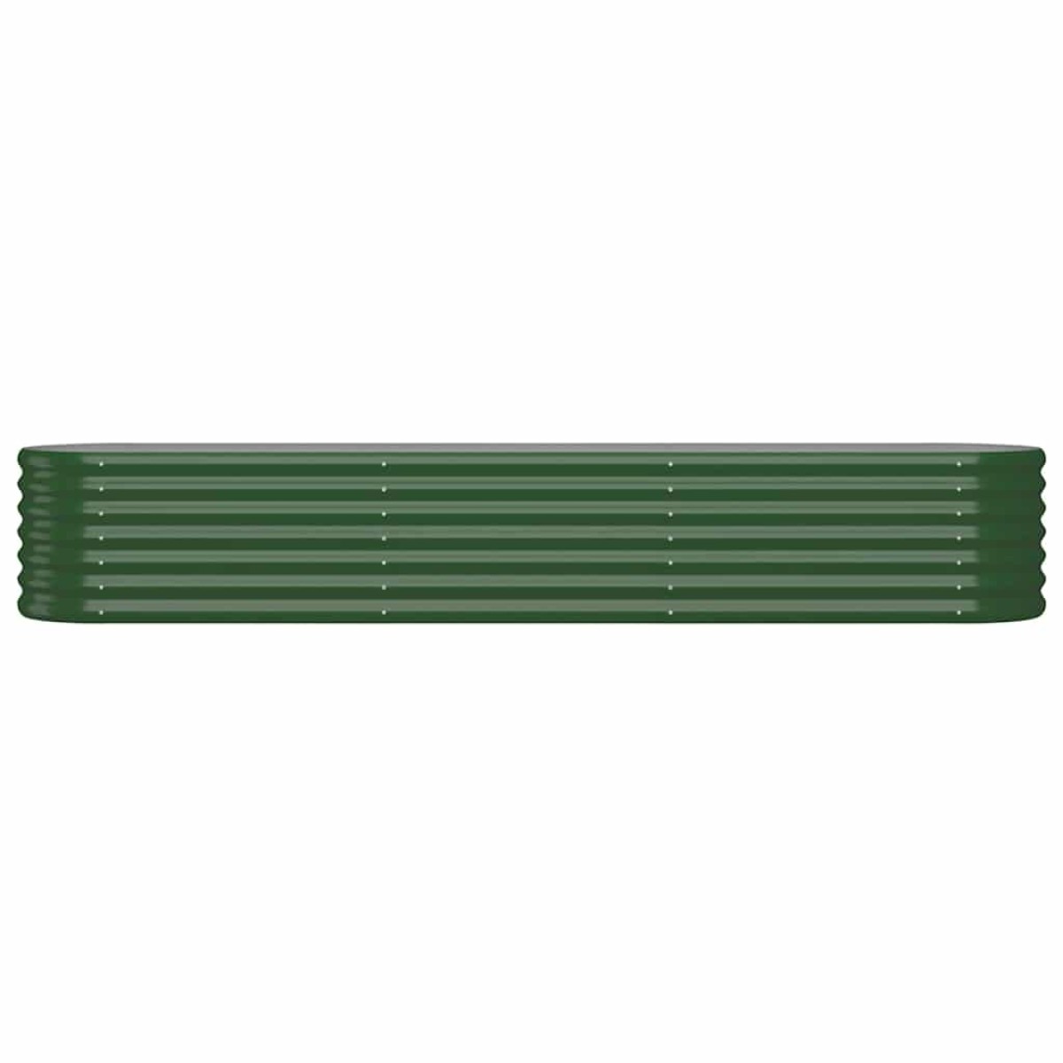 vidaXL Ζαρντινιέρα Πράσινη 224x40x36 εκ Ατσάλι με Ηλεκτρ. Βαφή Πούδρας