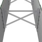 vidaXL Ζαρντινιέρα Πράσινη 224x40x36 εκ Ατσάλι με Ηλεκτρ. Βαφή Πούδρας