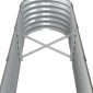 vidaXL Ζαρντινιέρα Γκρι 260x40x36 εκ. Ατσάλι με Ηλεκτρ. Βαφή Πούδρας