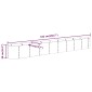 vidaXL Ζαρντινιέρα Ανθρακί 332x40x36 εκ Ατσάλι με Ηλεκτρ. Βαφή Πούδρας