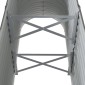 vidaXL Ζαρντινιέρα Γκρι 114x40x68 εκ. Ατσάλι με Ηλεκτρ. Βαφή Πούδρας