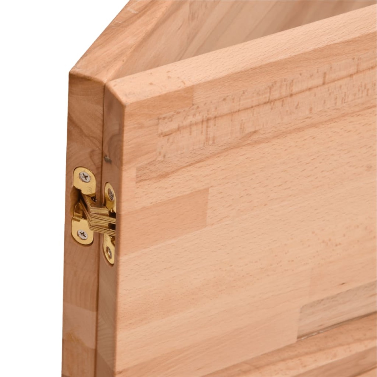 vidaXL Πάγκος Εργασίας 220x55x81,5εκ. από Μασίφ Ξύλο Οξιάς και Μέταλλο