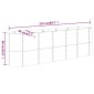 vidaXL Ζαρντινιέρα Καφέ 224x40x68 εκ. Ατσάλι με Ηλεκτρ. Βαφή Πούδρας