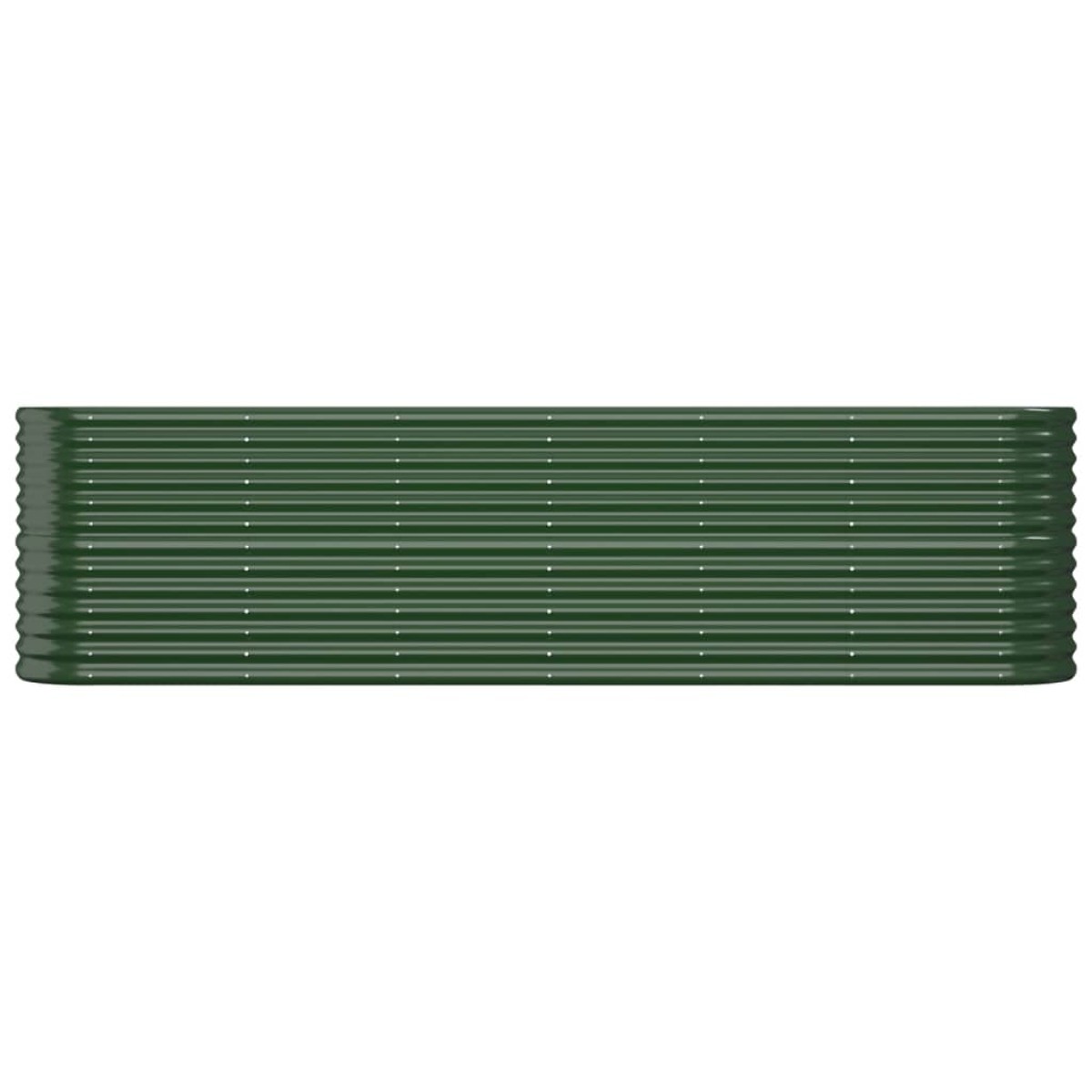 vidaXL Ζαρντινιέρα Πράσινη 260x40x68 εκ Ατσάλι με Ηλεκτρ. Βαφή Πούδρας