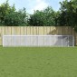 vidaXL Κοτέτσι - Κλουβί με Στέγη Αν. Γκρι 603x98x90 εκ. Γαλβαν. Ατσάλι